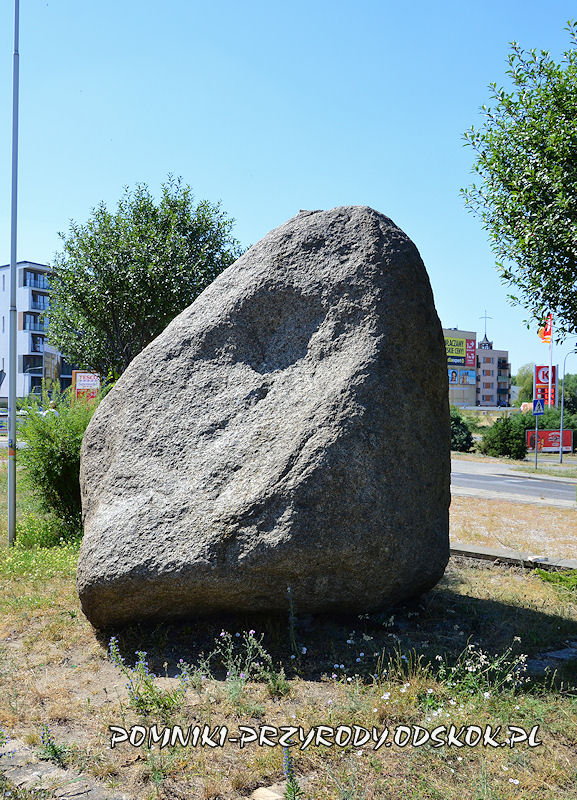 pomnikowy głaz leżący przy ul. Wyszyńskiego 22 w Zielonej Górze
