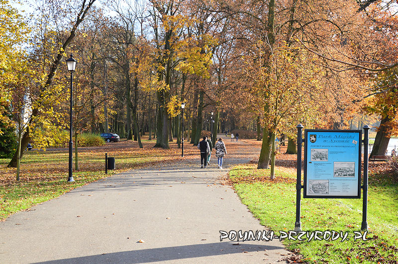 Park Miejski w Sycowie - tablica dydaktyczna