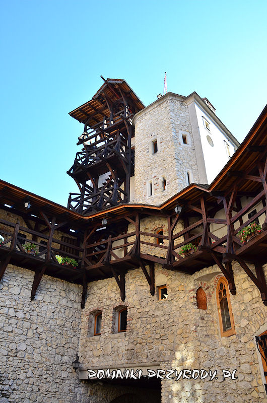 dziedziniec zamku w Korzkwi