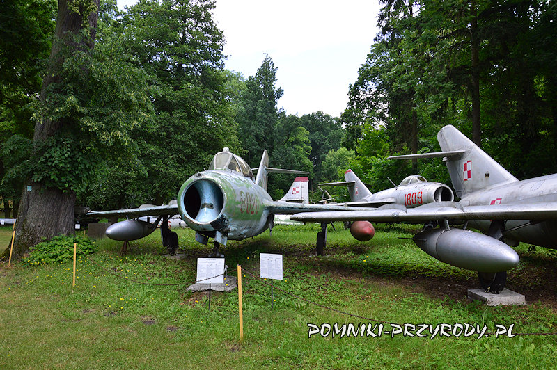 Lubuskie Muzeum Wojskowe w Drzonowie - wystawa samolotów