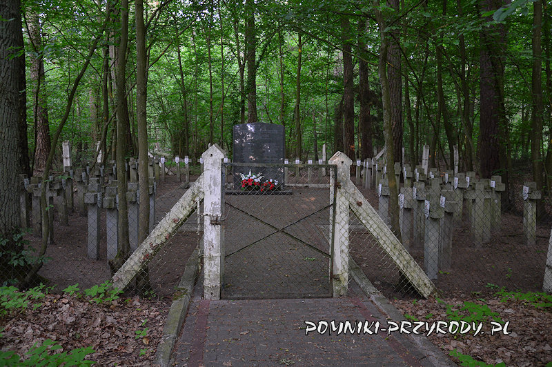 bramka do cmentarzyka w leśnictwie Ościsłowo bramka do cmentarzyka w leśnictwie Ościsłowo